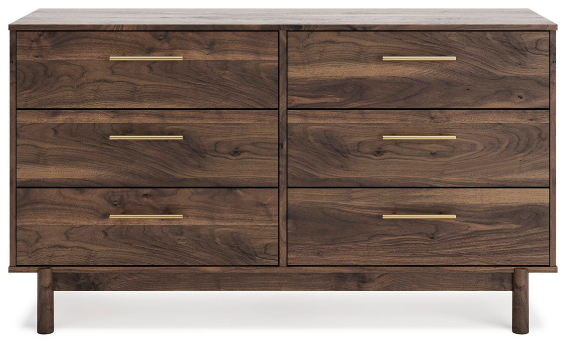 Calverson Mocha Six Drawer Dresser