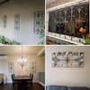 Metal Black Wall Decor, Decorative Victorian Style Hanging Art, Rectangular Design - display_model