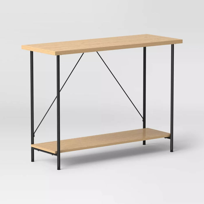 Wood and Metal Console Table Natural - Room Essentials™