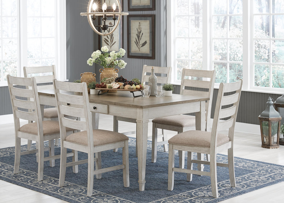 Skempton White/Light Brown Dining Collection
