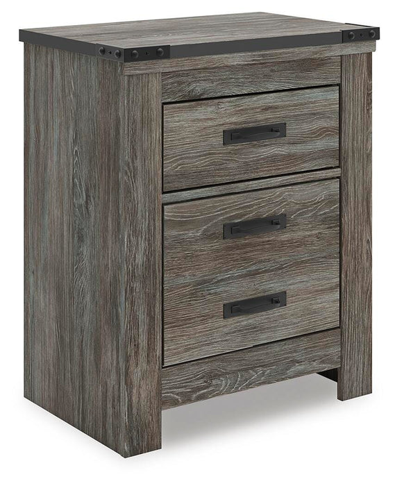 Frandern Gray Two Drawer Night Stand