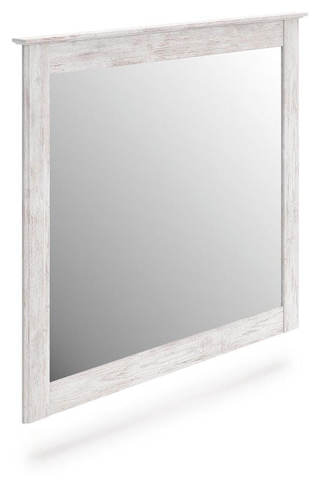 Fenderport Whitewash Bedroom Mirror