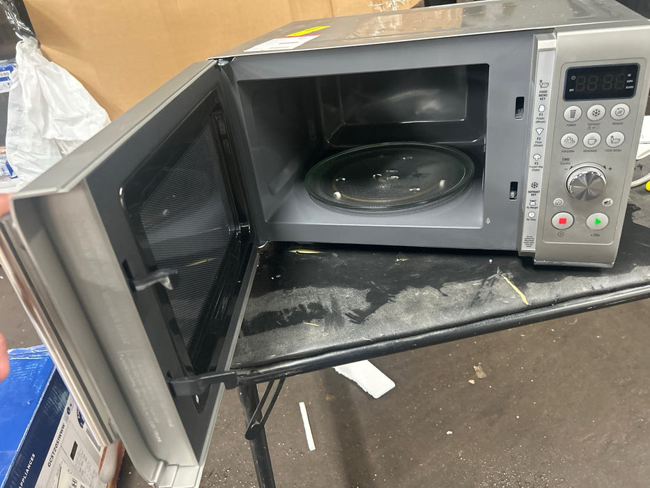 Breville BMO650SIL Compact Wave Soft Close Countertop Microwave Oven, Silver - new