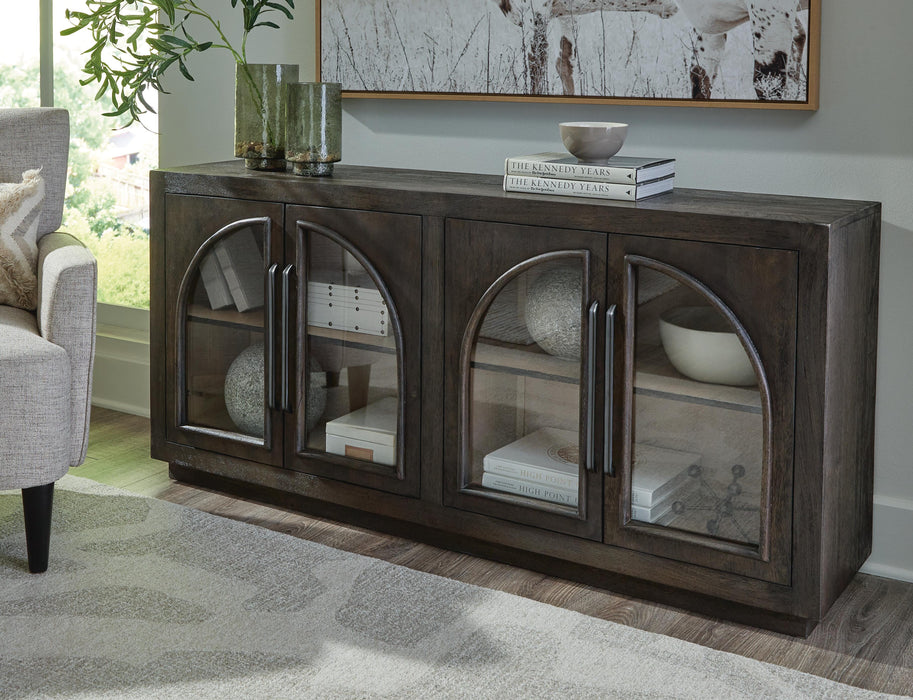 Dreley Grayish Brown Accent Cabinet