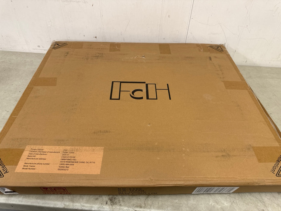 Ktaxon Baby Toddler Bed Solid Wood Bedroom Furniture with Safety Rails Espresso - new