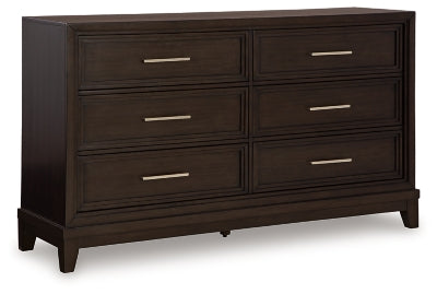 Neymorton Dark Grayish Brown Bedroom Furniture Pieces