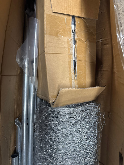 Uforic 6.6 x 9.8 x 6.4 ft ( 78.74" x 118" x 76.8" ) Outdoor Dog Kennel Outside Large Heavy Duty Shade Dog Pen Playpen Pet Dog Enclosure Crate Dog Run House with Anti-UV Cover - open_box