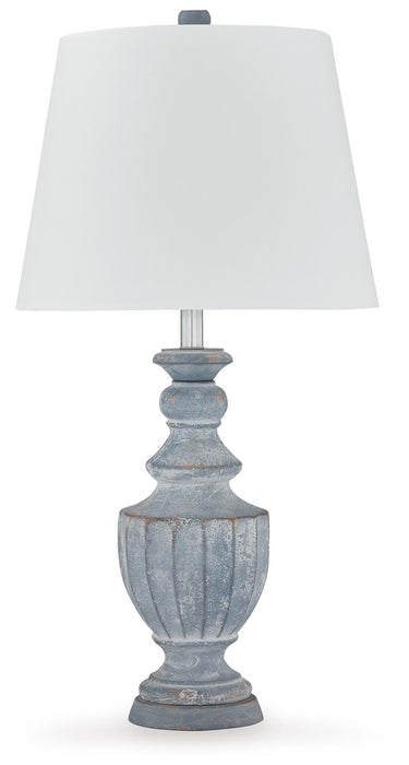 Cylerick Antique Blue Terracotta Table Lamp (1/CN)