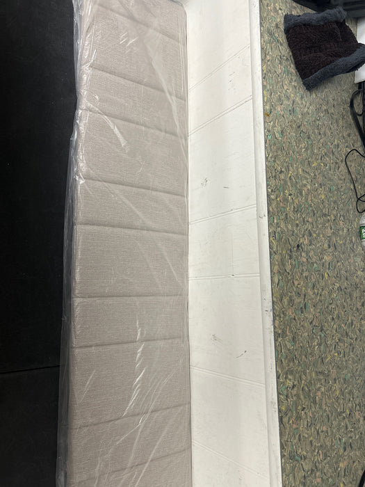 Pinmoco Upholstered Headboard for Queen Bed with Storage, Linen Head Board with LED Light and Charging Station, Beige, Headboard Only(Bed Frame Not Included) - new