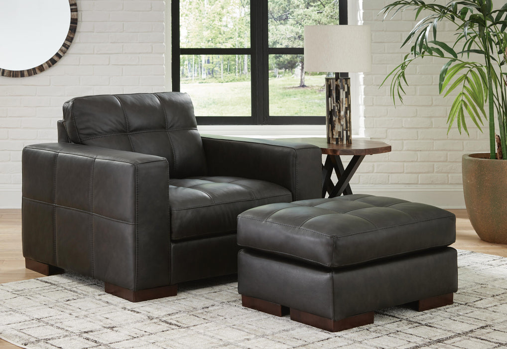 Luigi Thunder Luigi Chair and Ottoman