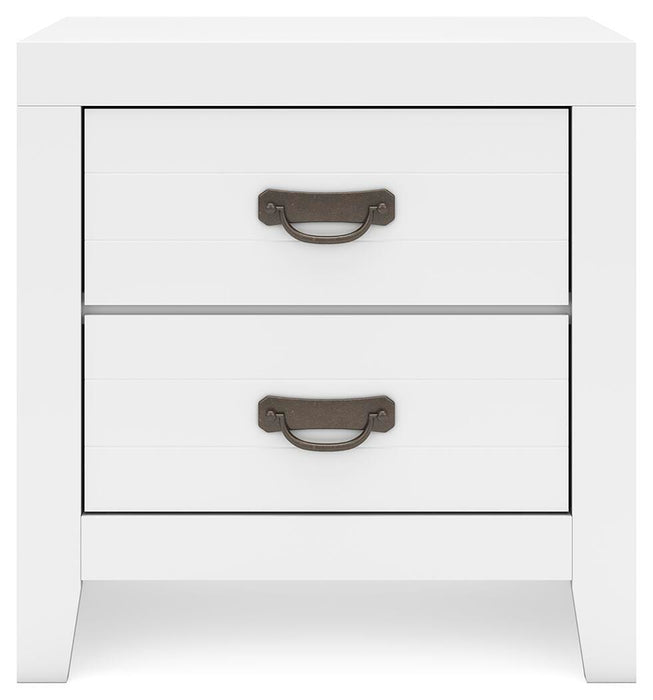 Binterglen White Two Drawer Night Stand