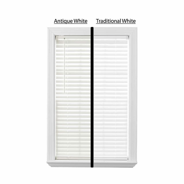 Better Homes & Gardens 2" Cordless Faux Wood Horizontal Blinds, White, 35x72 - display_model