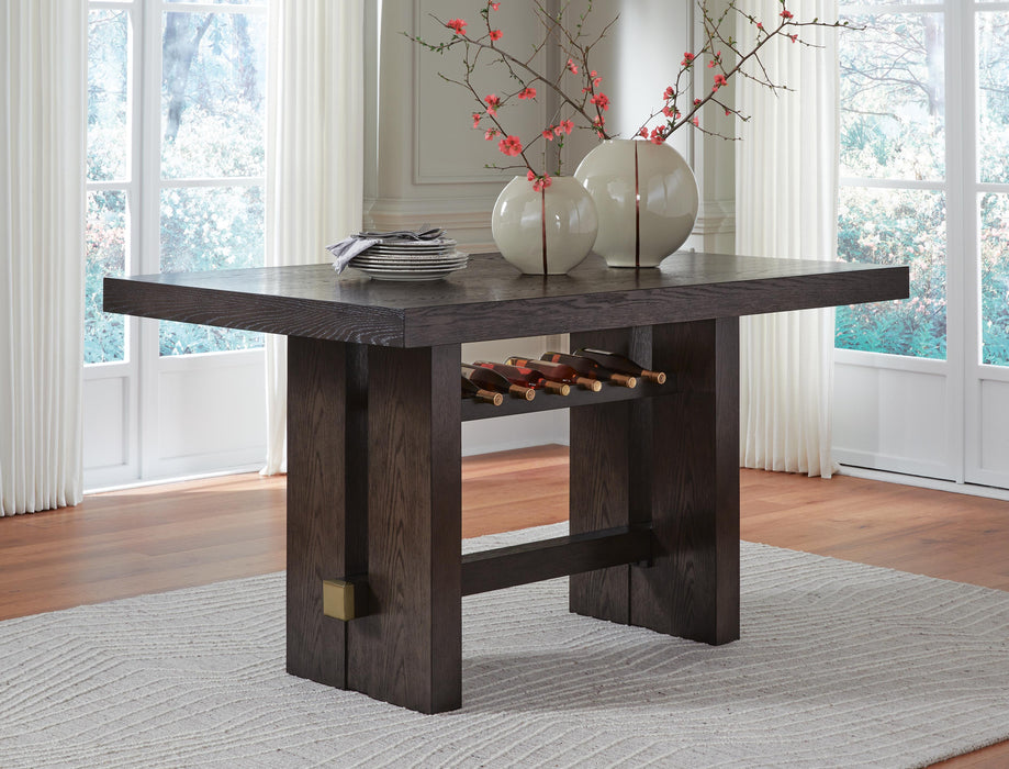 Burkhaus Dark Brown RECT Dining Room Counter Table