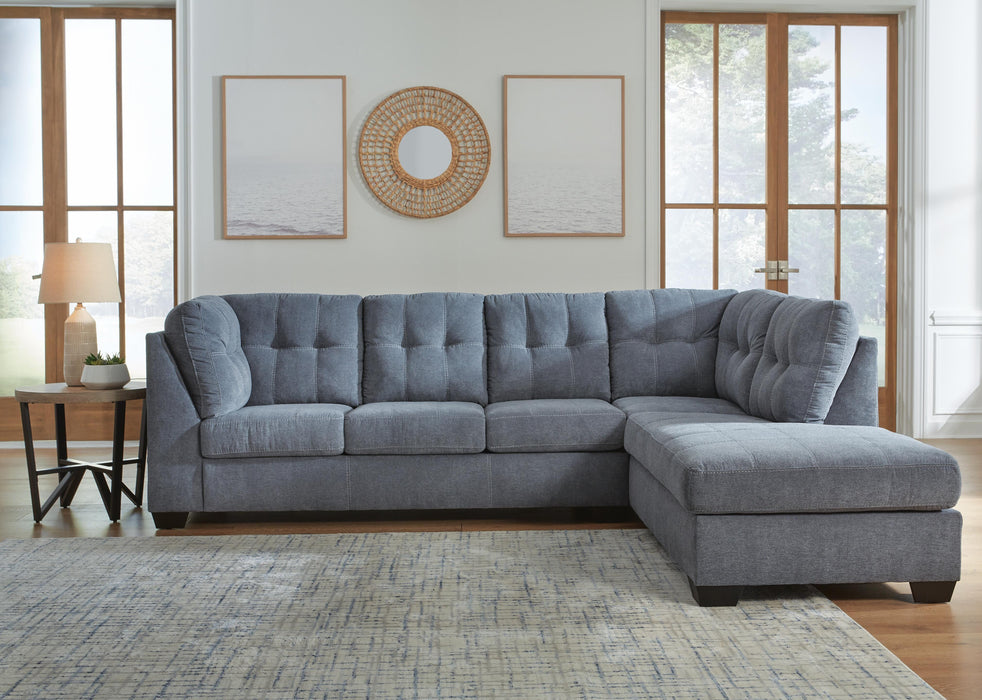 Marleton Denim Marleton 2-Piece Sectional with Chaise