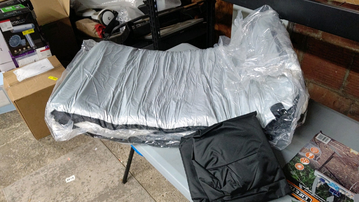 Memory Foam Camping Mattress 2.5 inch, Twin Portable Roll Up Camping Sleep Topper with Waterproof and Non-Slip Bottom, Camping Car Mat with Travel Bag, 75"×38"×2.5", Grey - new