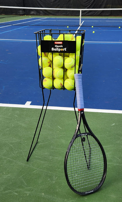 Tourna Classic 70 Ball Pick up Tennis Hopper, Black - open_box