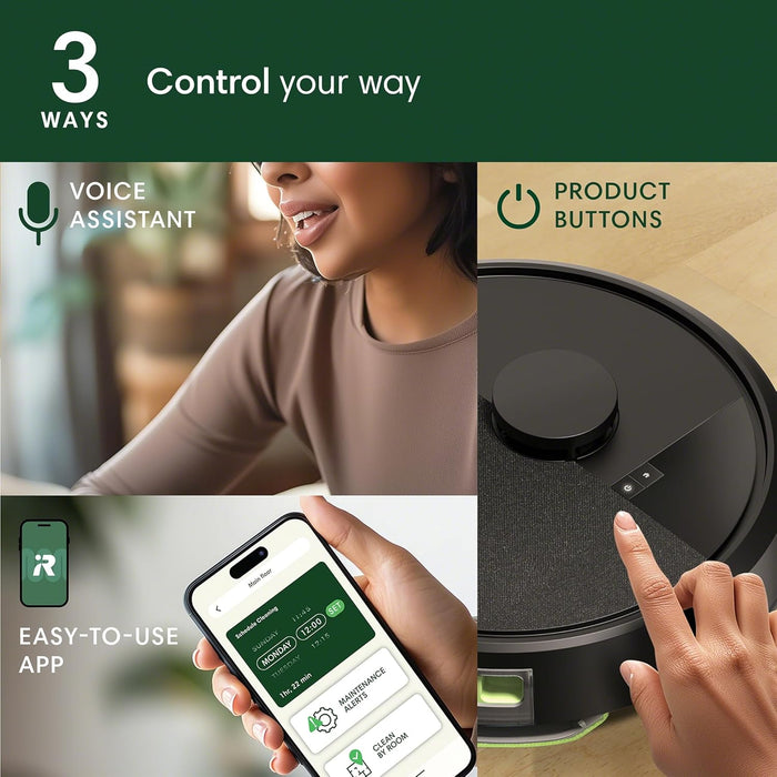 iRobot Roomba 105 Combo Robot Vacuum & Mop with AutoEmpty Dock - Self-Empties for 75 Days, Intense Power-Lifting Suction, LiDAR Navigation, Multiple Cleaning Modes, Avoids Mopping Carpet | Up to 75-day capacity, intense suction, LiDAR navigation, multiple