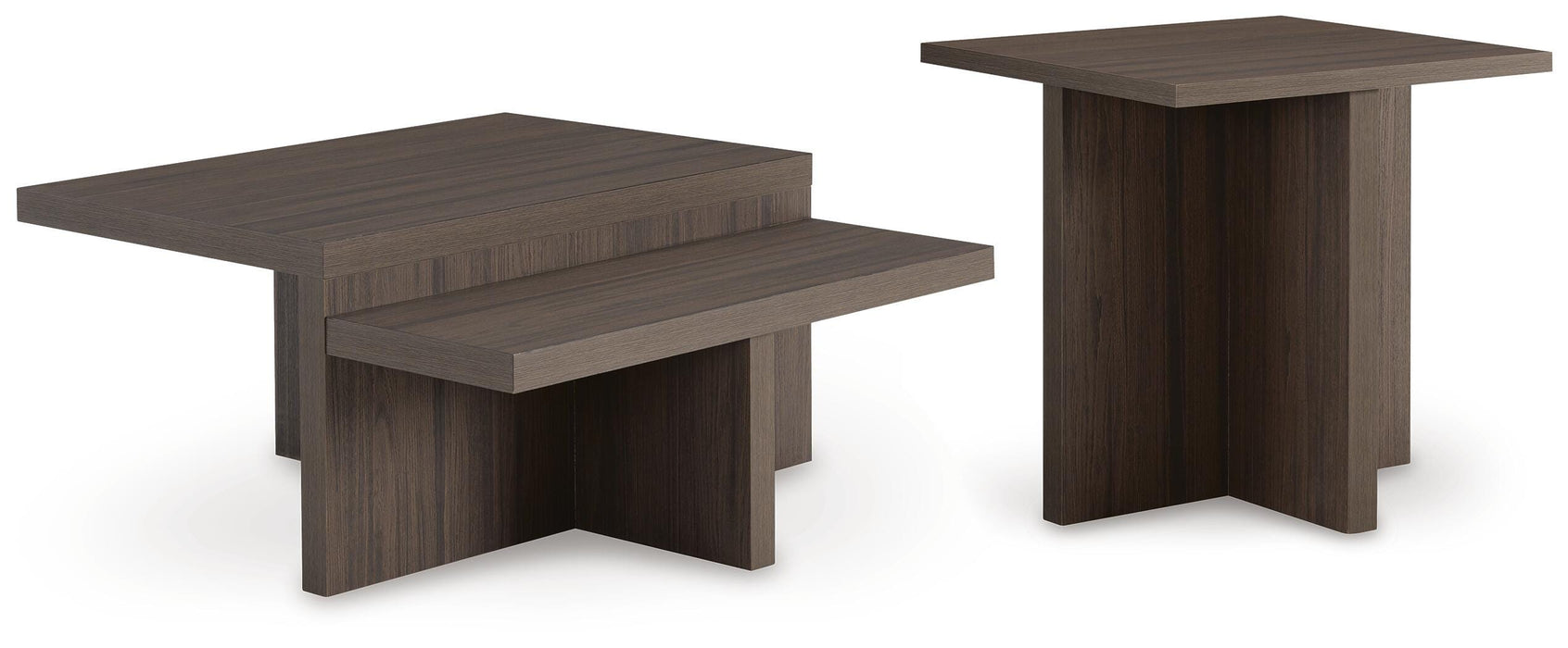 Zendex Brown Occasional Table Set (Priced Per Item, Must Order 2, 4, 6, or 8)