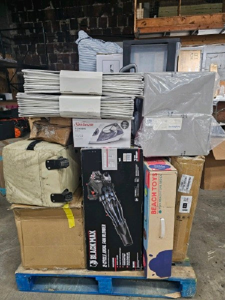 1 Pallet of Returns Used Mixed Household Goods & Seasonal Decor - 55 Items - Retail Value $1,153.99 - new