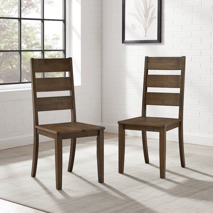 Crosley Furniture Joanna 2-Piece Ladder-Back Dining Chair Set- 2 Ladder-Back Chairs - new
