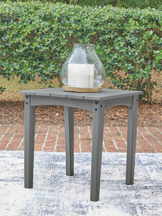 Lone View Bay Gray Square End Table