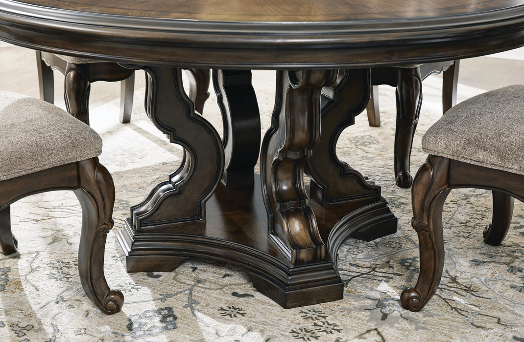 Maylee Dark Brown Maylee Dining Table