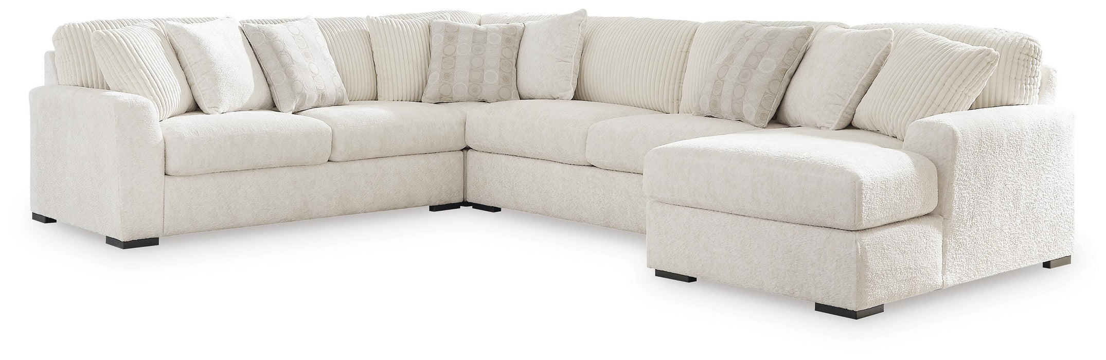 Chessington Ivory Chessington 4-Piece Sectional with Chaise