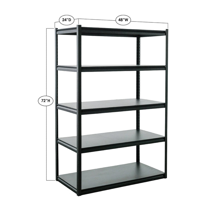 Member's Mark 5 Tier Storage Shelf, 48" W x 24" D x 72" H - open_box