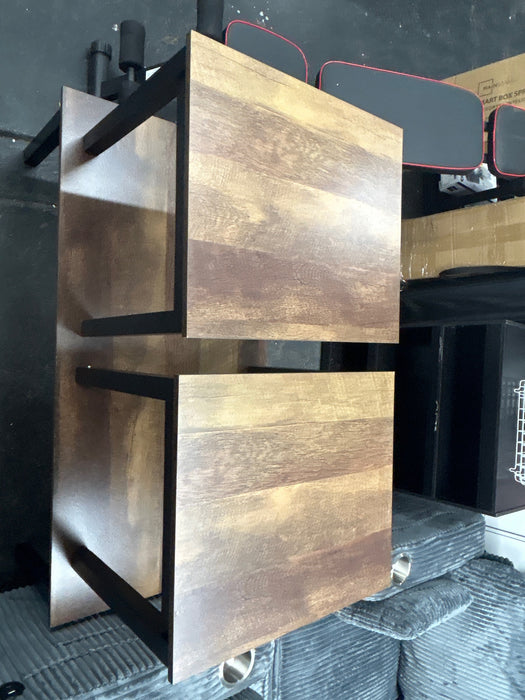 FM42900BR-3PK 3 pc Findlay brown finish wood faux wood finish top coffee and end table set - new