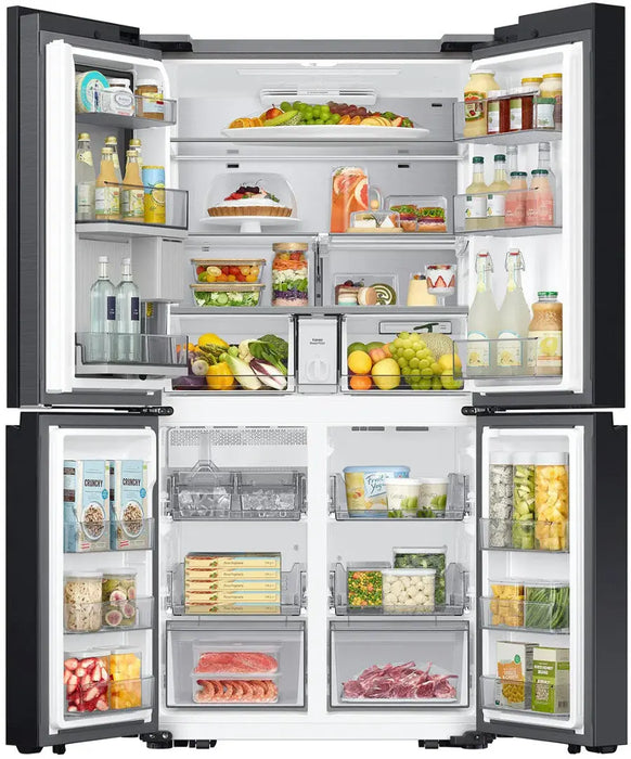 Samsung - Bespoke 29 Cu. Ft. 4-Door Flex French Door Refrigerator with Beverage Center - Stainless Steel - open_box