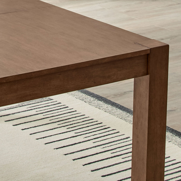 Better Homes & Gardens Bryant Solid Wood Extendable Dining Table, Walnut Finish - new