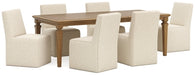 Mylarken Brown Mylarken Dining Table and 6 Chairs