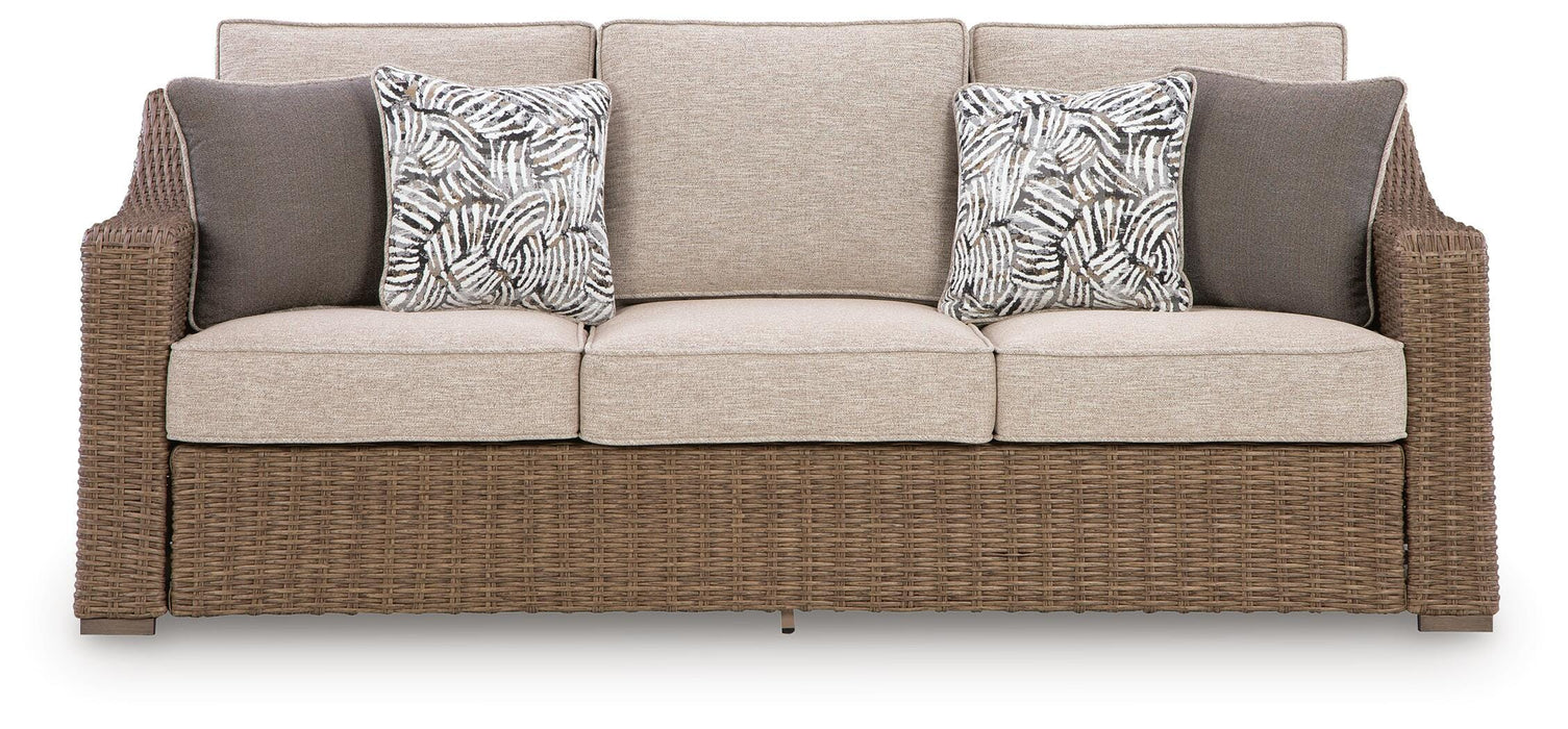 Revare Beach Beige Sofa with Cushion