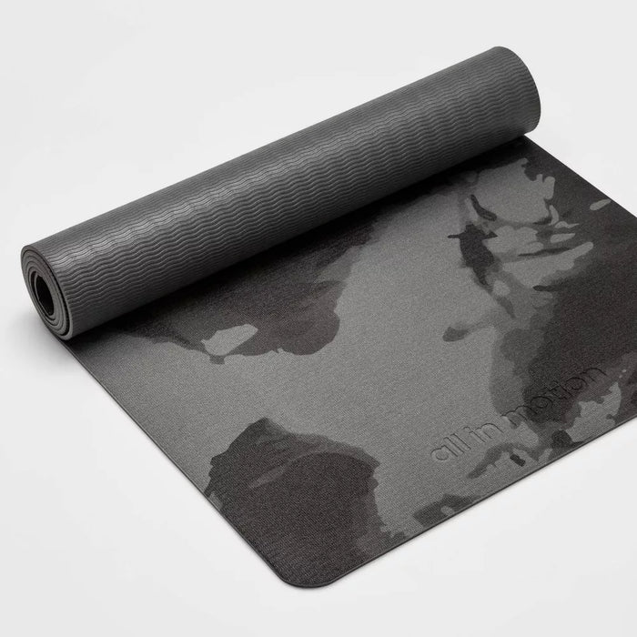 Swirl Print Yoga Mat 5mm Gray - All In Motion™ - open_box