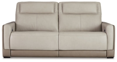 Battleville Almond 2 Seat PWR REC Sofa ADJ HDREST