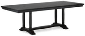 Welltern Black RECT Dining Room EXT Table