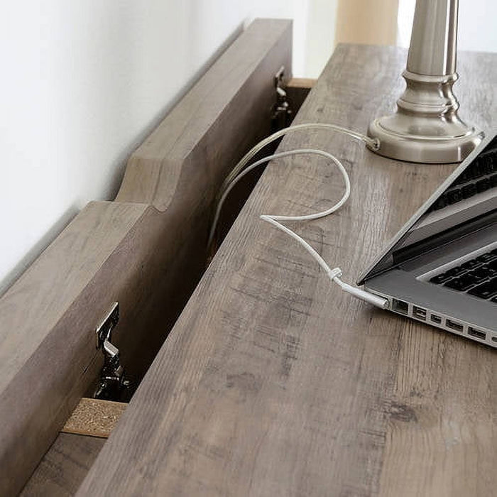 Better Homes & Gardens Cube Storage Office Desk, Rustic Gray - new