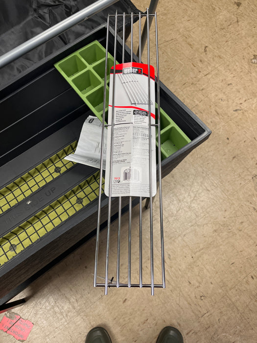 Weber Warming Rack, 24.9 x 4.7 x .4 Inches, Plated - open_box