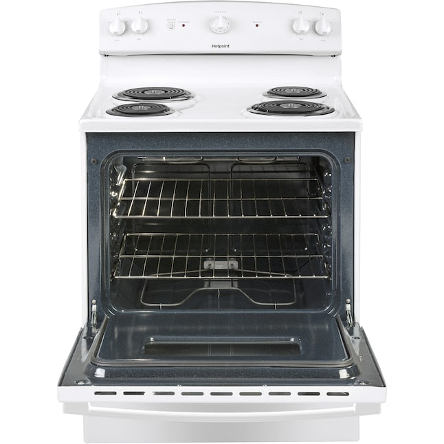 Hotpoint 30-in 4 burners 5.0-cu ft Freestanding Electric Range ( White ) - new