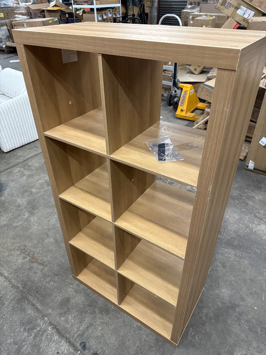 Better Homes & Gardens 8 Cube Storage Organizer, Light Honey - new