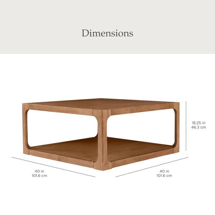 My Texas House Haven Coffee Table, Living Room, Warm Brown - new