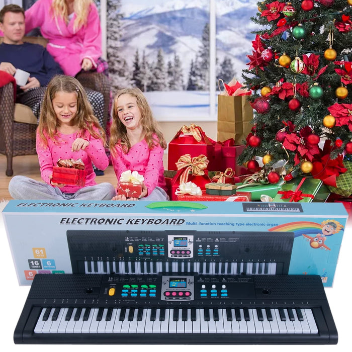Sutowe 61 Key Quick Start Electric Keyboard Recording Playback Electronic Piano 2 Power Methods Musical Keyboard,Mq6185 With Usb Cable - new
