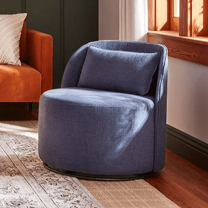 Better Homes & Gardens Juliet Modern Arch Swivel Chair, Navy - open_box