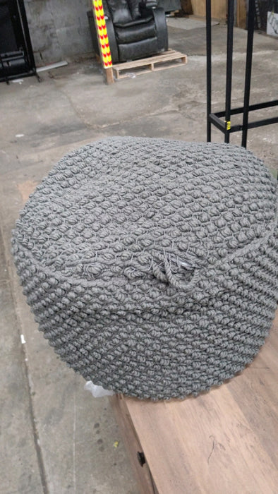 Nourison Cotton Woven Looped Pouf - display_model