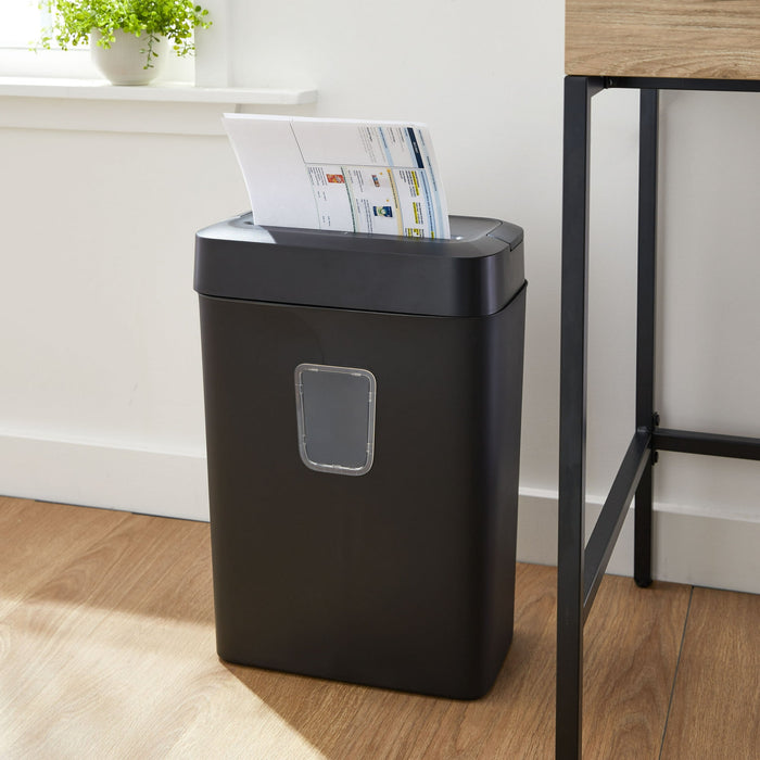 Pen+Gear 12-Sheet Cross-Cut Paper/Credit Card Shredder with 5.5 Gallon Bin, Black, Home & Office Use - new