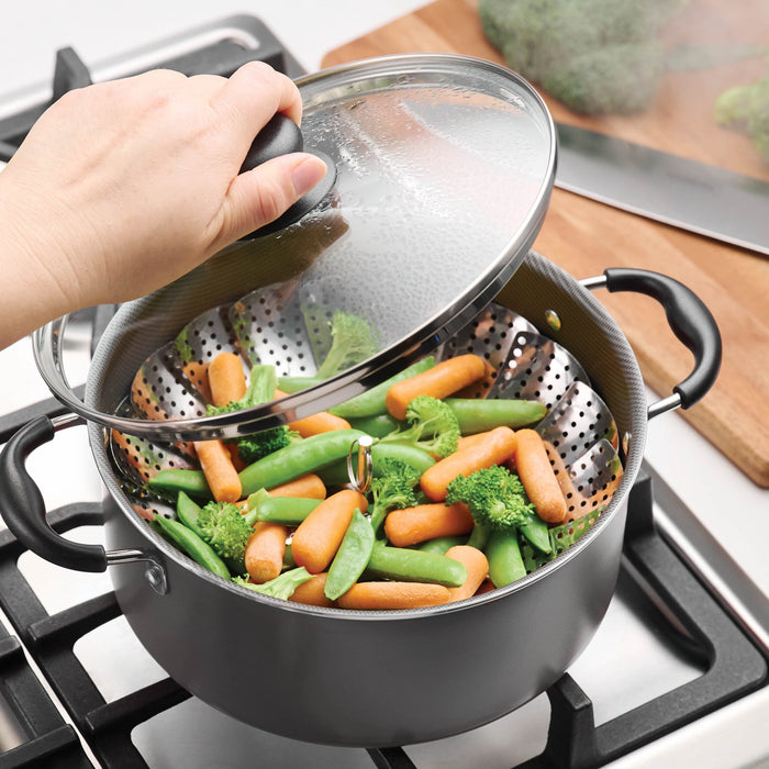 Tramontina Primaware 18 Piece Non-stick Cookware Set, Steel Gray - new