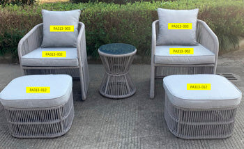 Coast Island Gray Seat Cushion