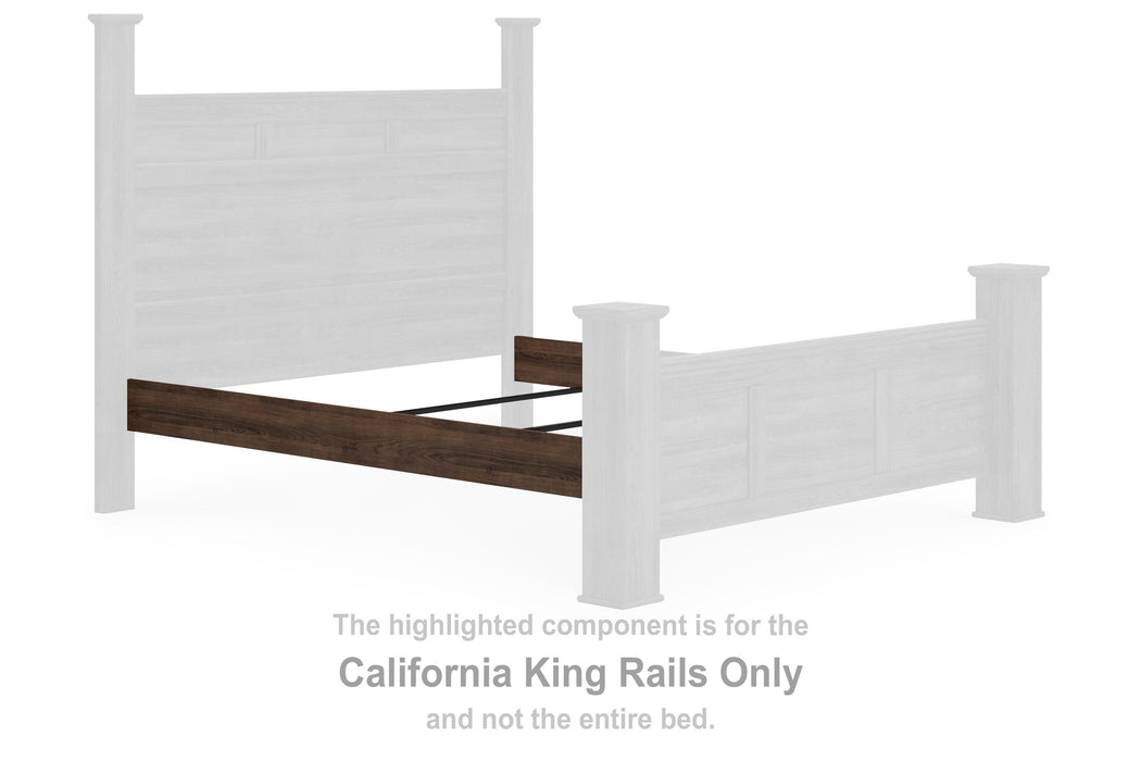 Juararo Dark Brown California King Rails