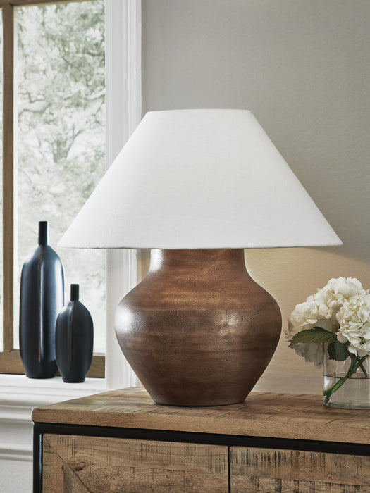 Whitham Antique Copper Finish Metal Table Lamp (1/CN)