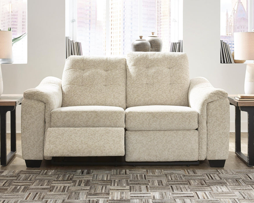 Beaconfield Sandstone Reclining Power Loveseat